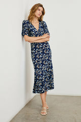 ZARIAH DRESS - NAVY FLORA| Rails discount