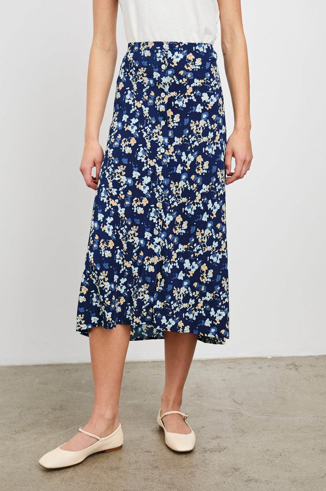 ROSETTA SKIRT - NAVY FLORA| Rails US