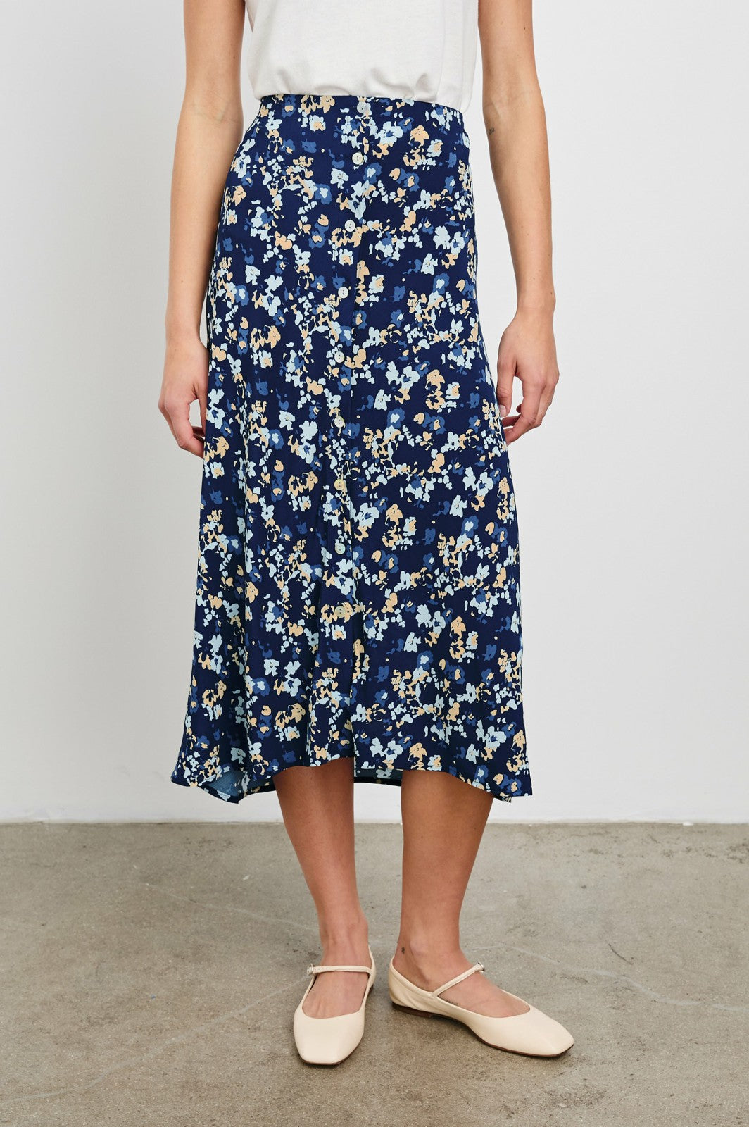ROSETTA SKIRT - NAVY FLORA| Rails US