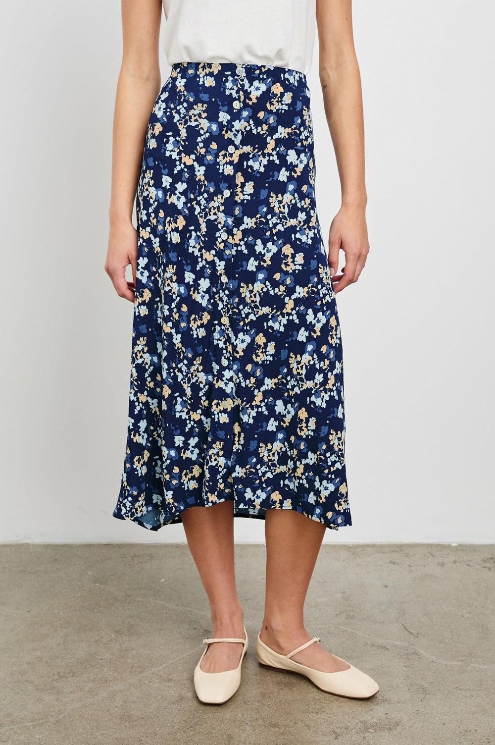 ROSETTA SKIRT - NAVY FLORA| Rails US