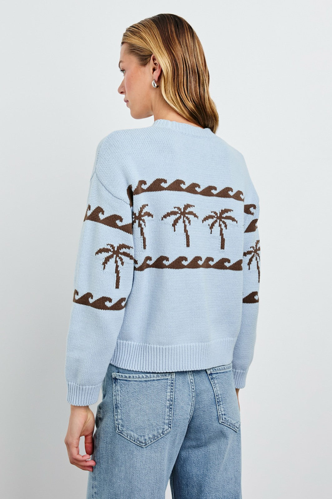 ZOEY SWEATER - PALM STRIPE| Rails US