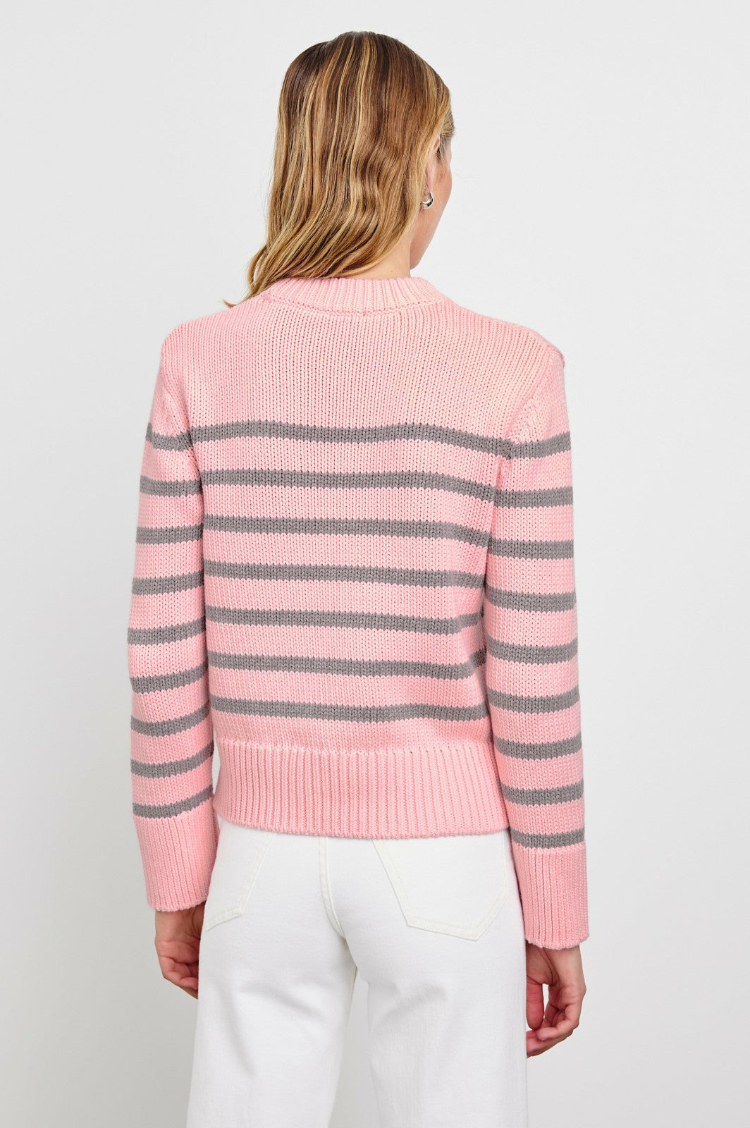 ALISE SWEATER - PINK HEATHER STRIPE| Rails for sale