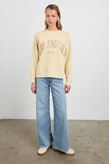 THE VARSITY SWEATSHIRT - LOS ANGELES GOLD GLITTER| Rails US