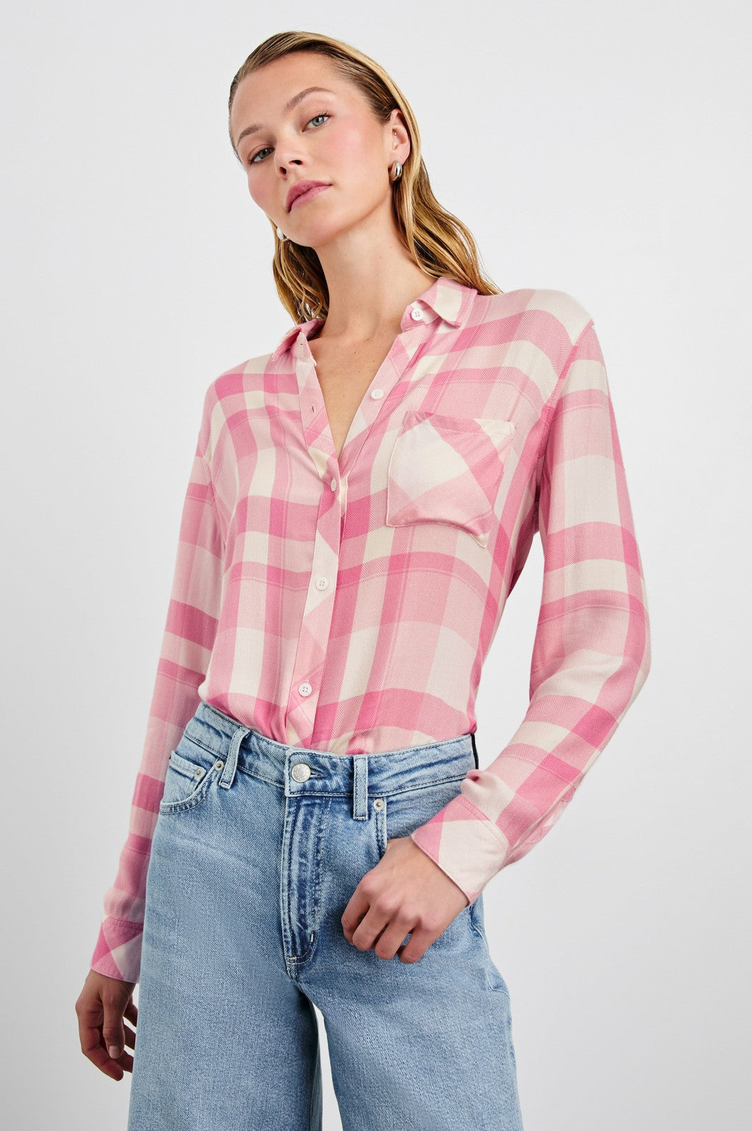 HUNTER SHIRT - IVORY ROSE| Rails sale
