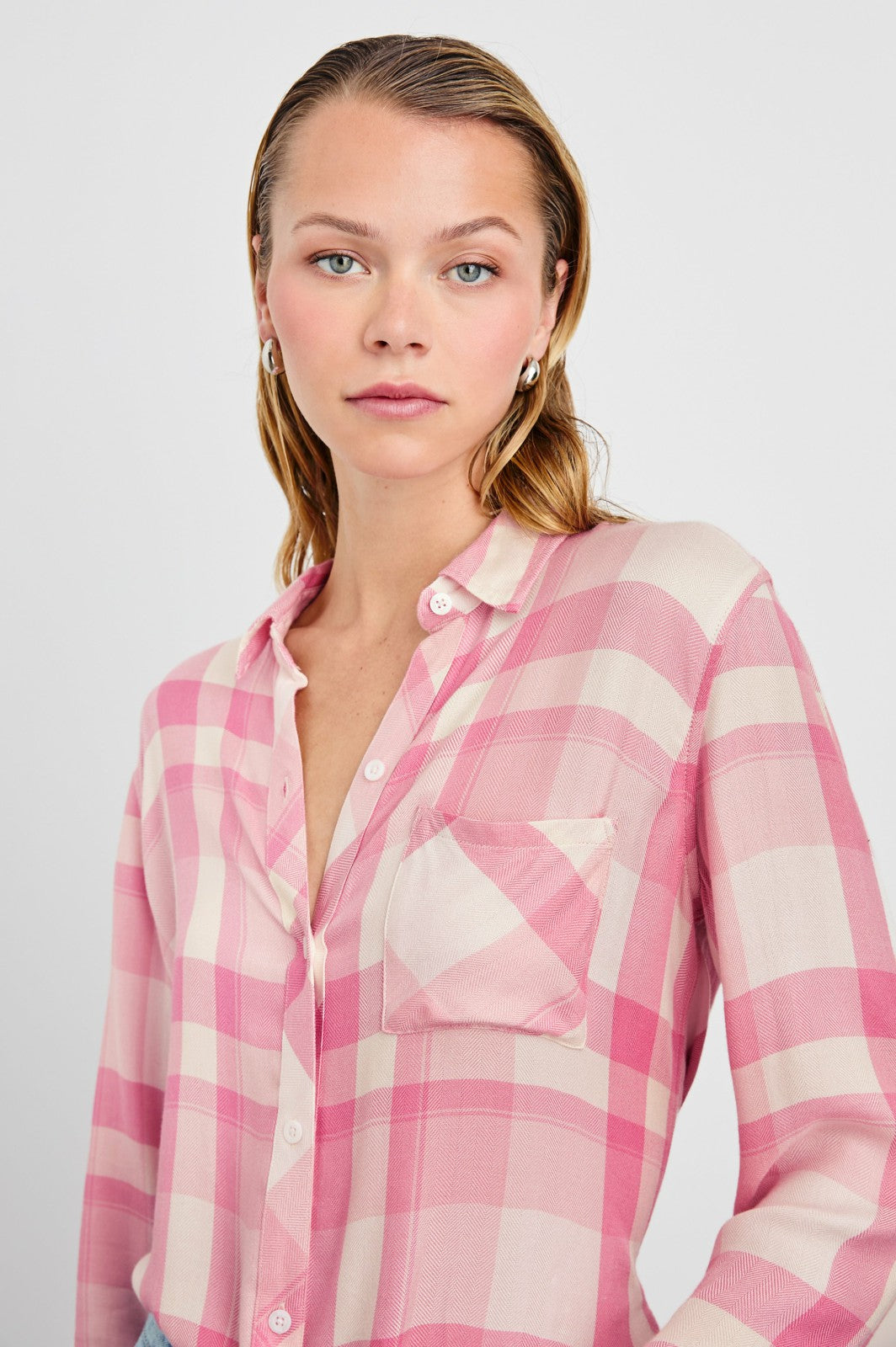 HUNTER SHIRT - IVORY ROSE| Rails sale