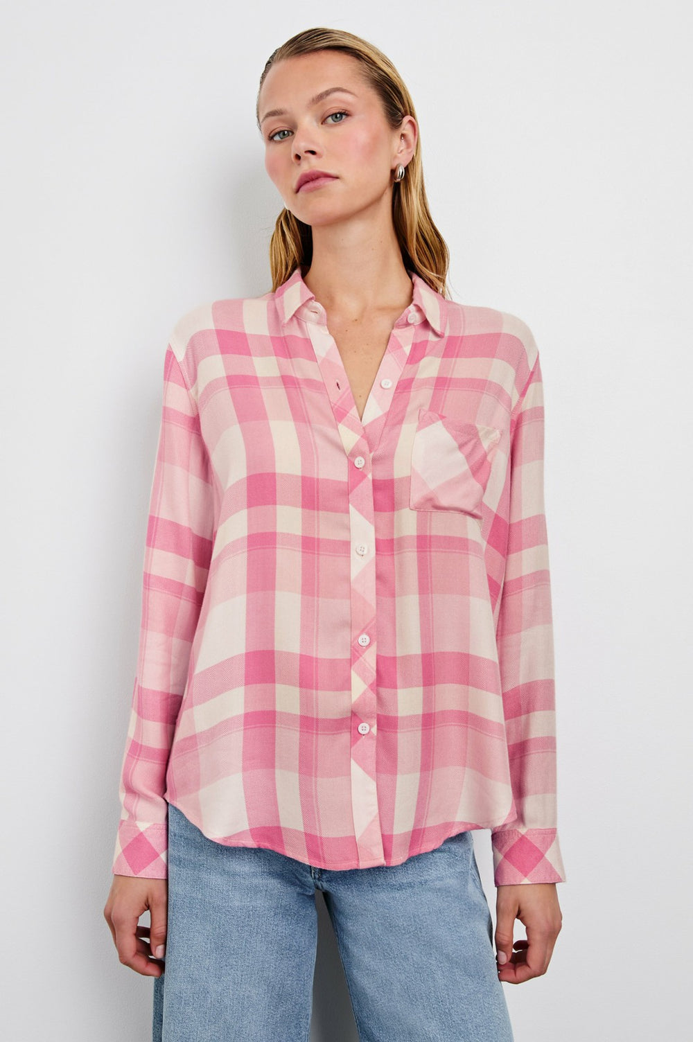 HUNTER SHIRT - IVORY ROSE| Rails sale