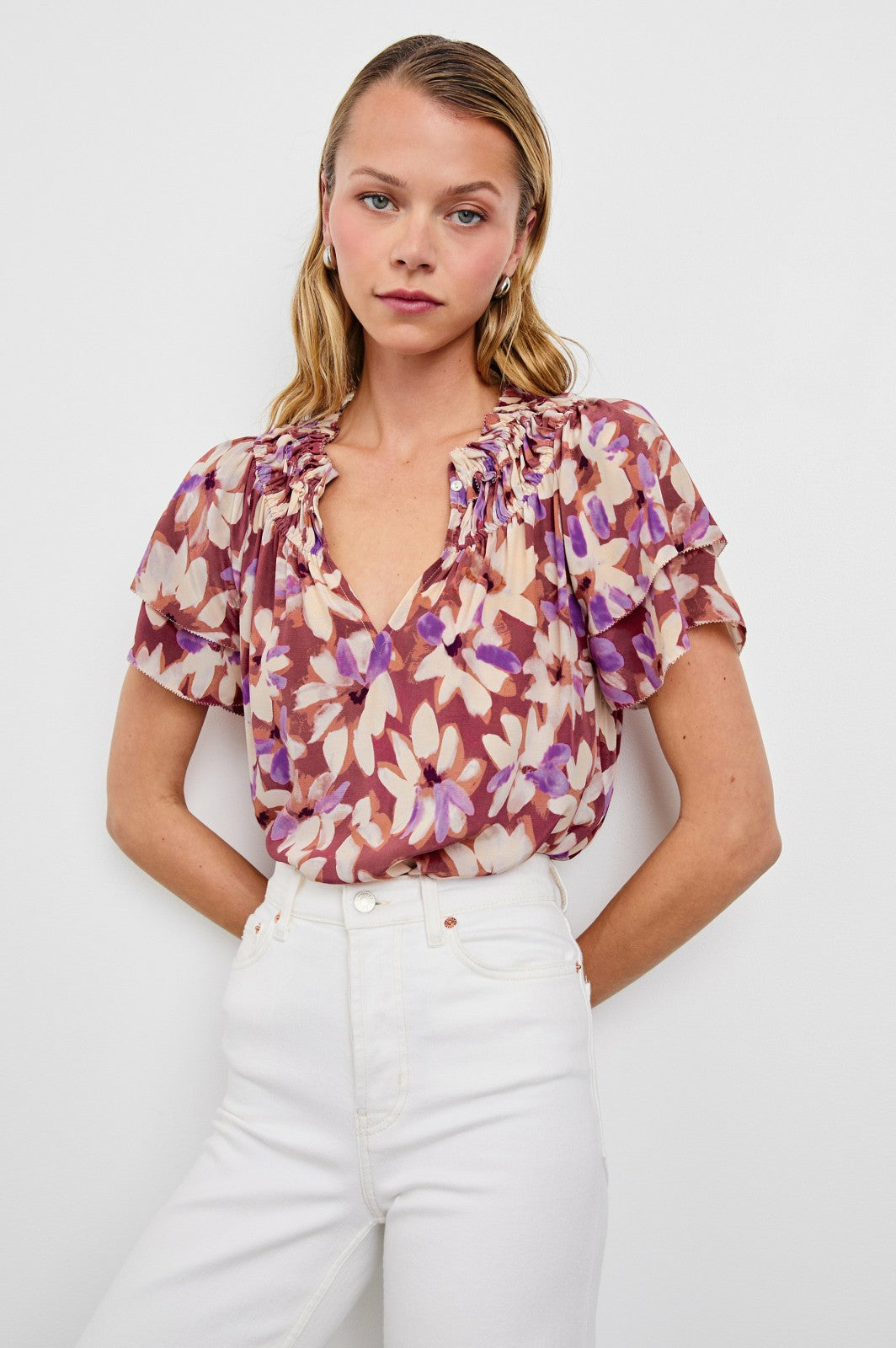 KAMILA TOP - AMARANTH| Rails for sale