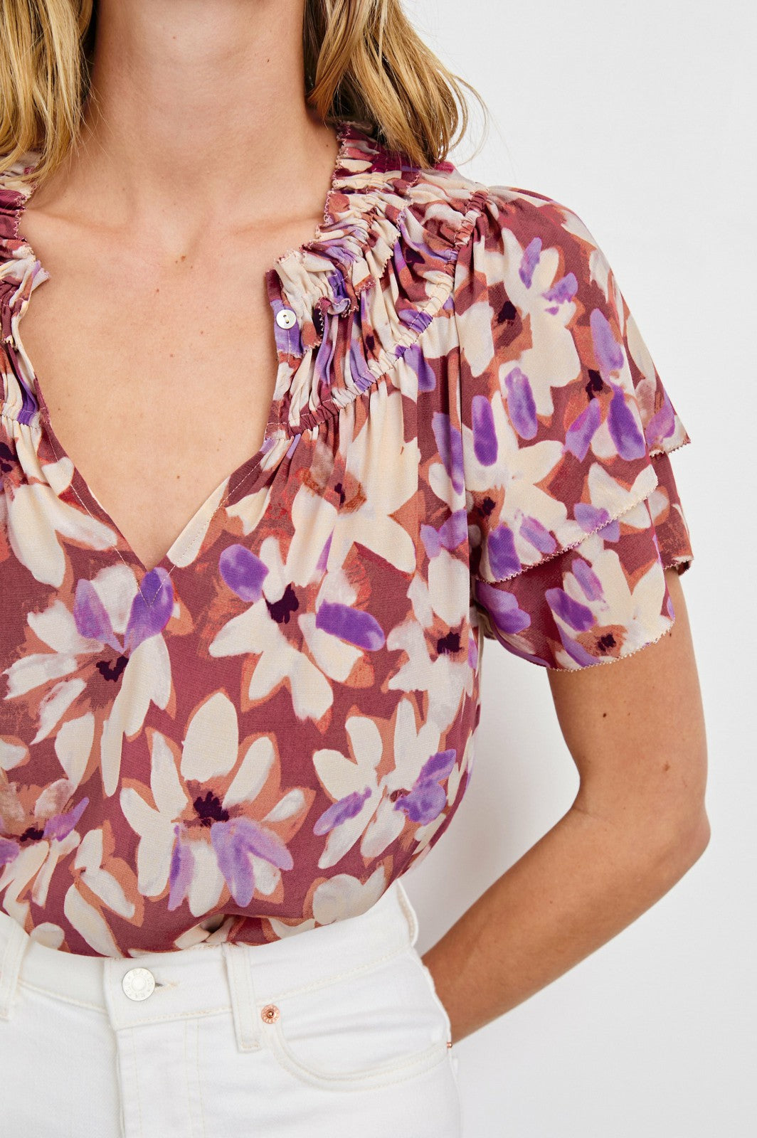 KAMILA TOP - AMARANTH| Rails for sale