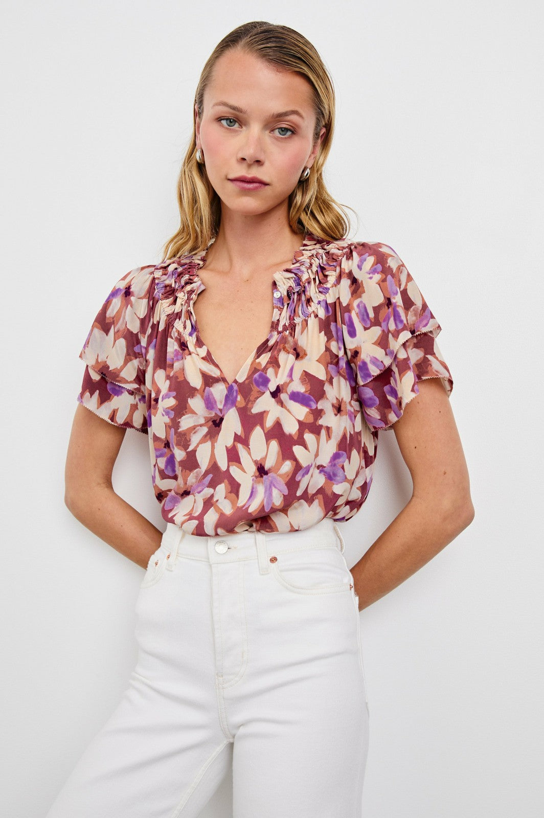 KAMILA TOP - AMARANTH| Rails for sale
