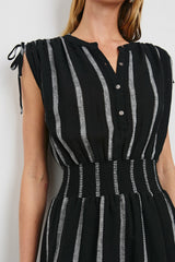 SAMINA DRESS - ASH LENO STRIPE| Rails near me