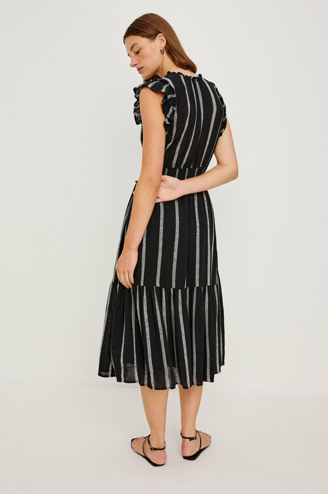 GARDEN DRESS - ASH LENO STRIPE| Rails near me