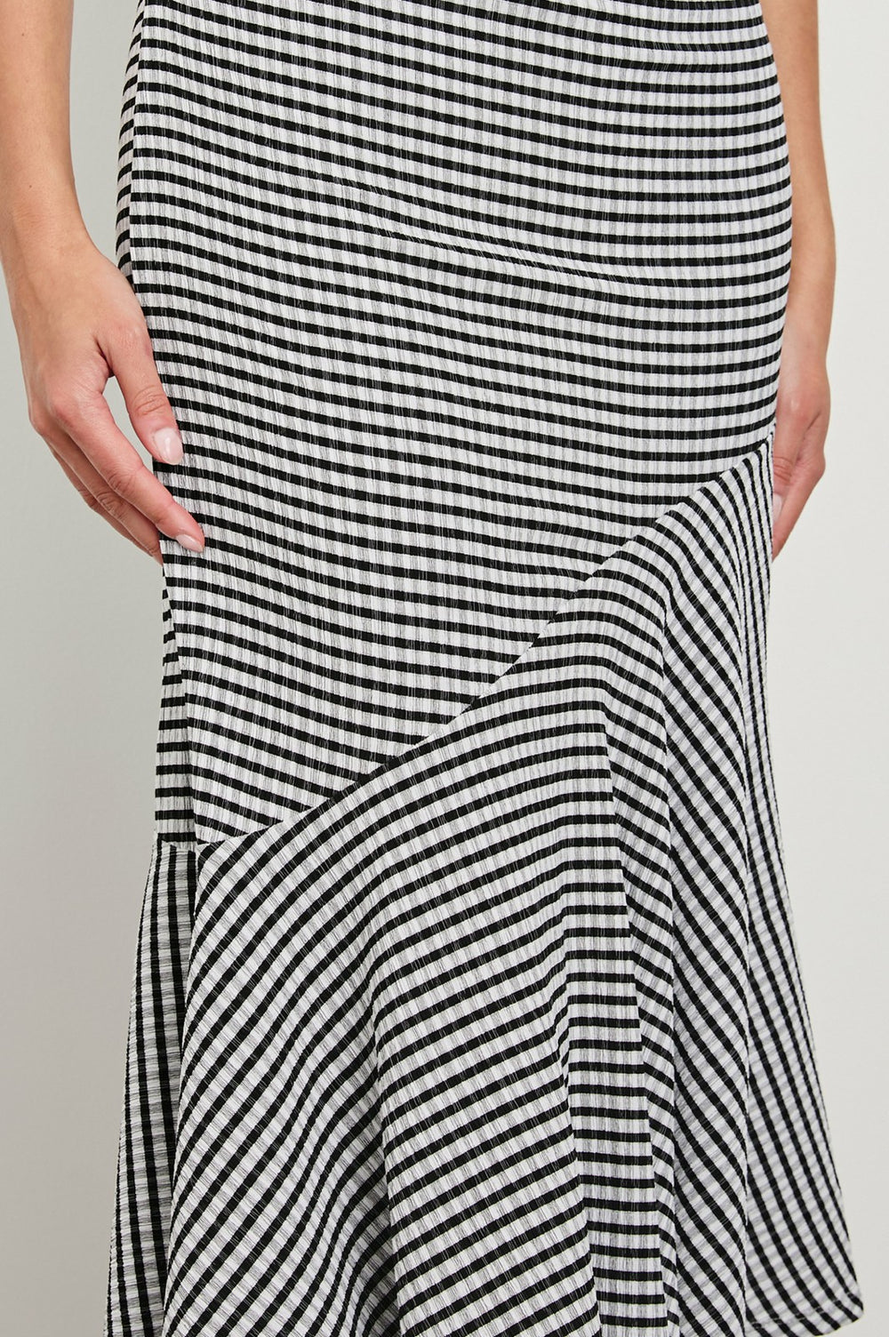 DAIJA DRESS - BLACK GINGHAM| Rails US