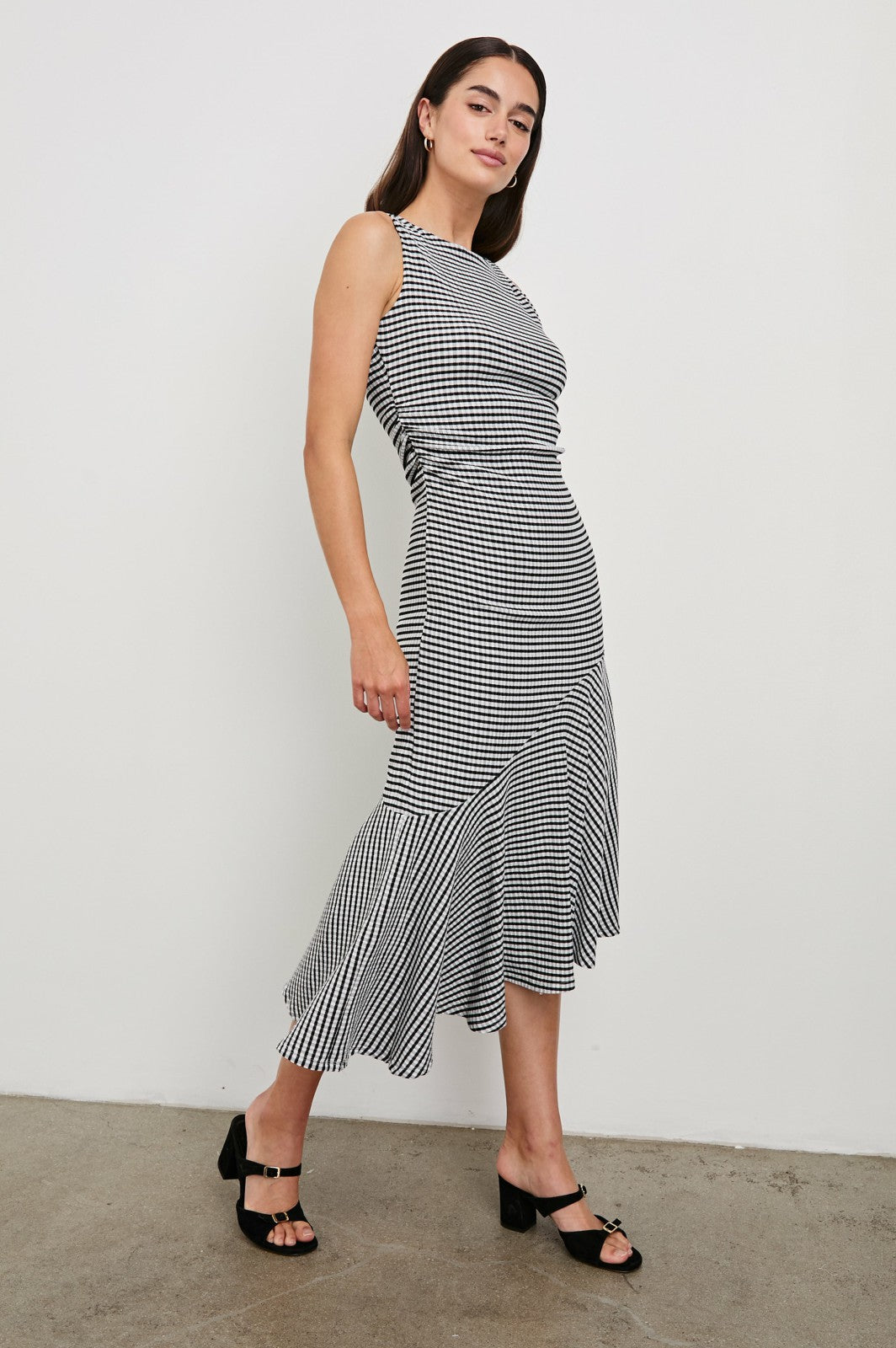 DAIJA DRESS - BLACK GINGHAM| Rails US