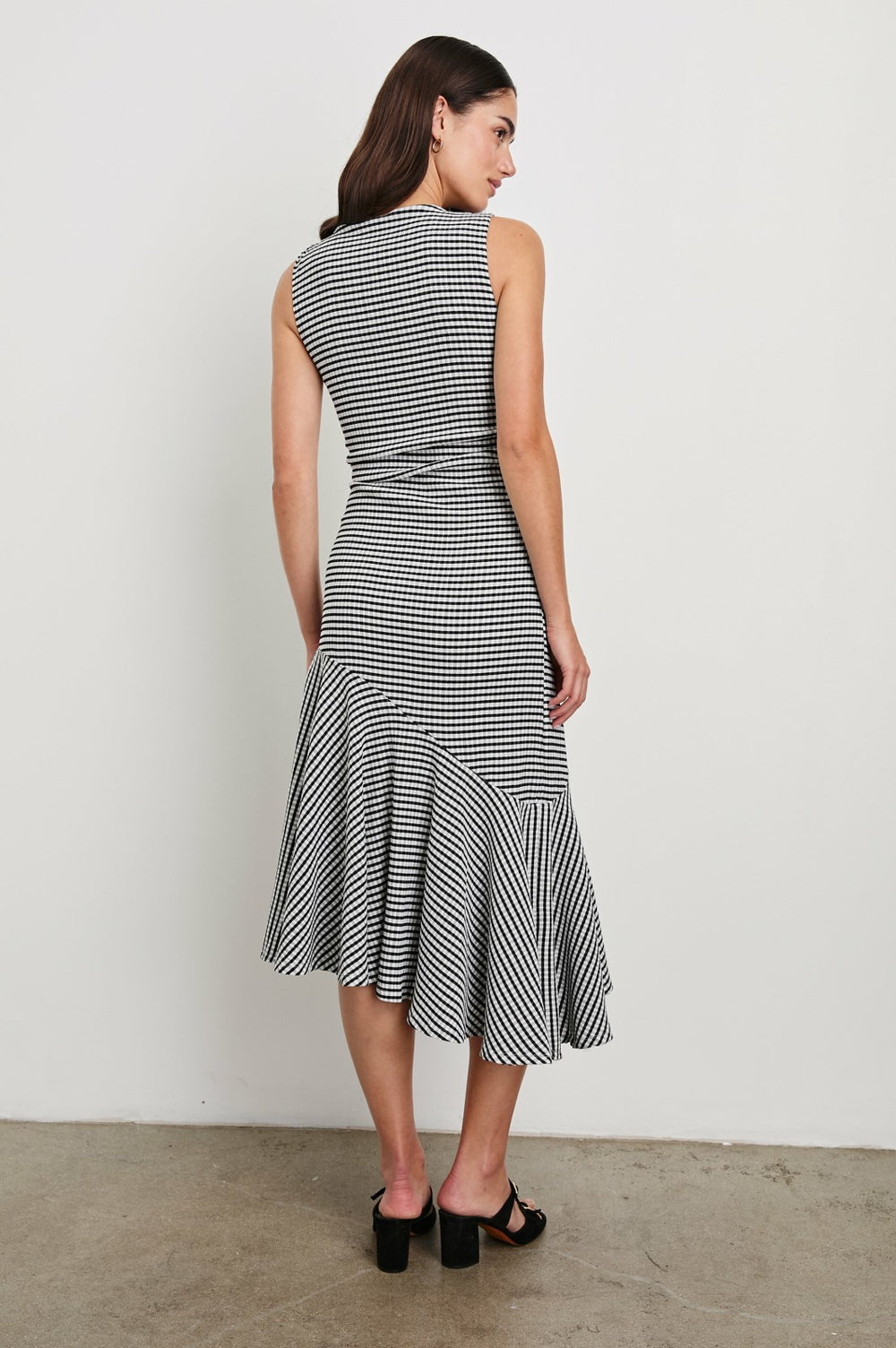 DAIJA DRESS - BLACK GINGHAM| Rails US