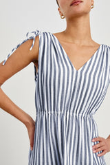 SUZETTE DRESS - ADMIRAL STRIPE| Rails discount