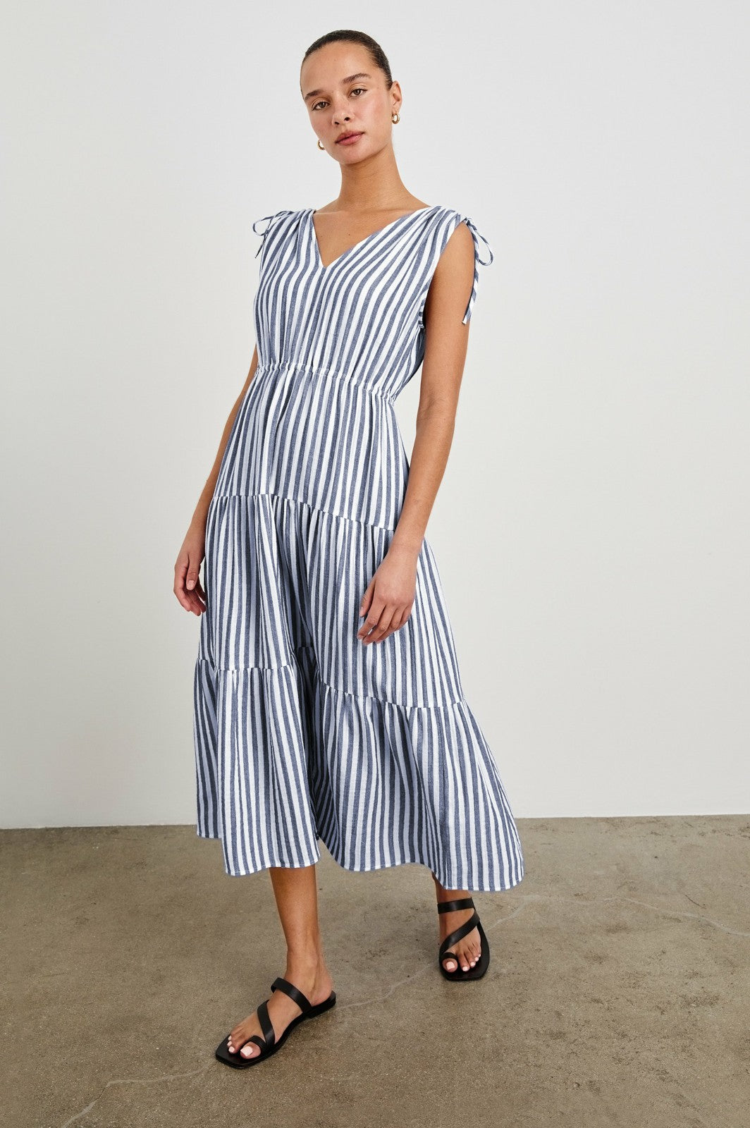 SUZETTE DRESS - ADMIRAL STRIPE| Rails discount