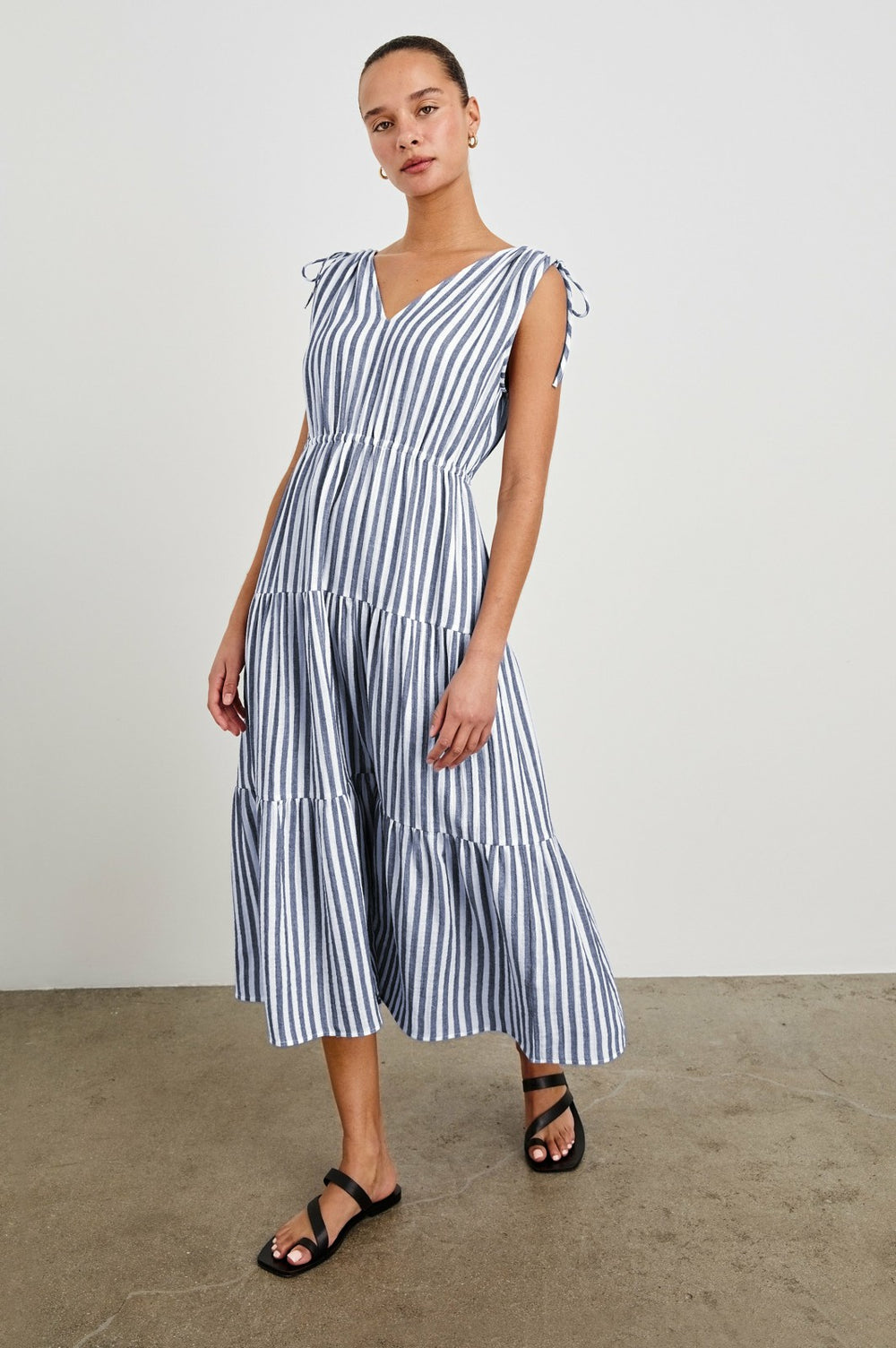 SUZETTE DRESS - ADMIRAL STRIPE| Rails discount