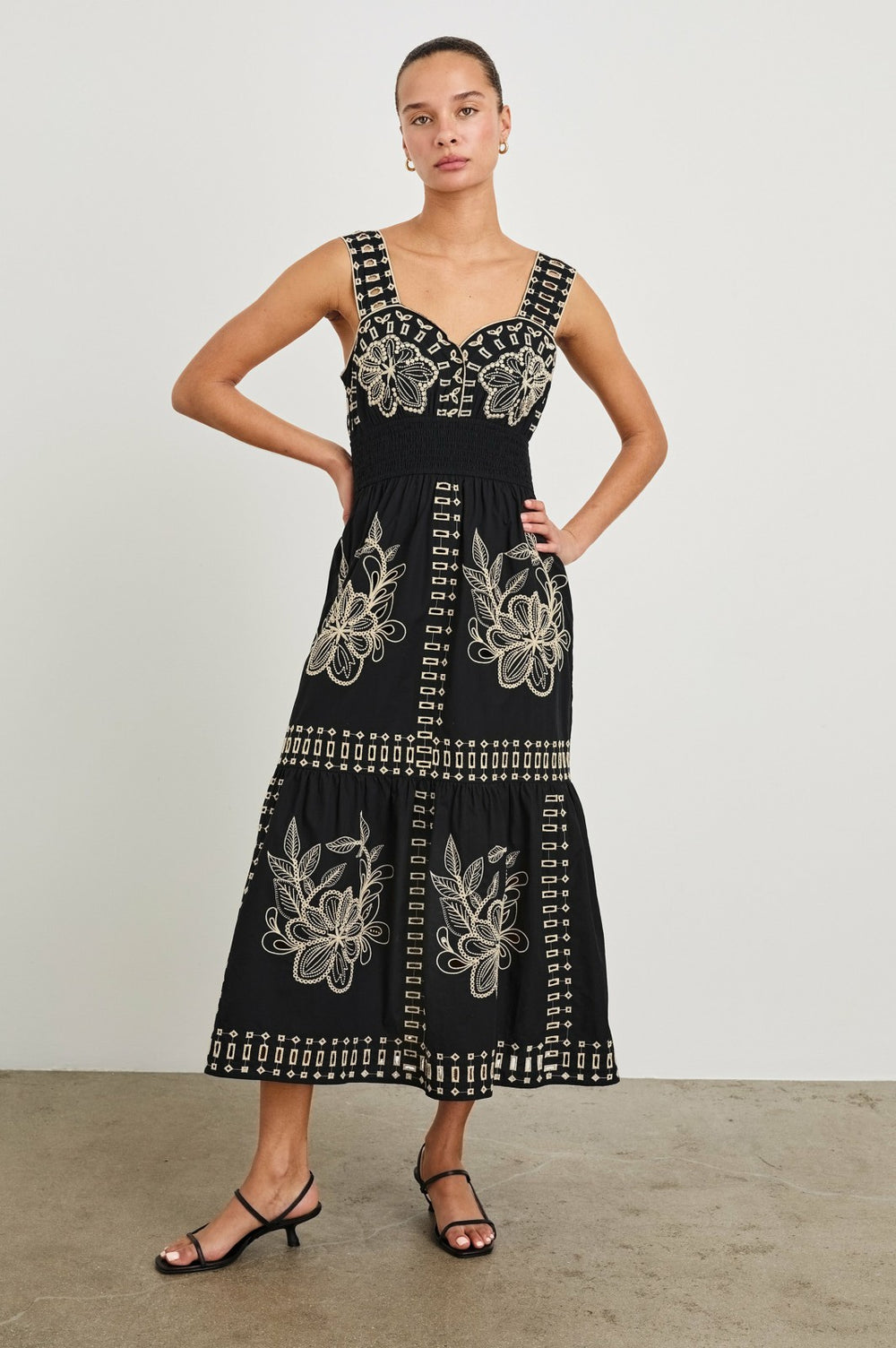 FAWN DRESS - BLACK TAN EMBROIDERY| Rails for sale