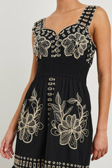 FAWN DRESS - BLACK TAN EMBROIDERY| Rails for sale