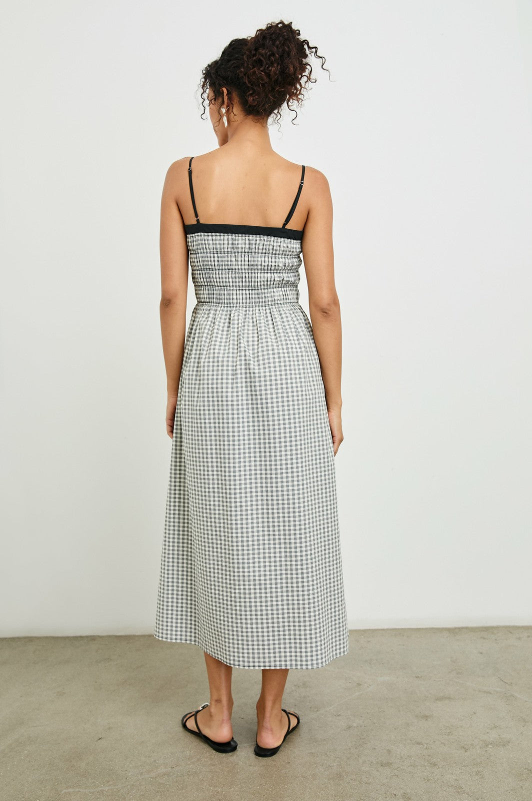 PRIMROSE DRESS - IVORY JET GINGHAM| Rails for sale