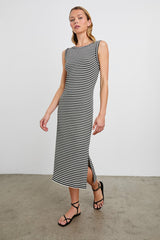THE TANK DRESS - BLACK BIRCH STRIPE| Rails outlet