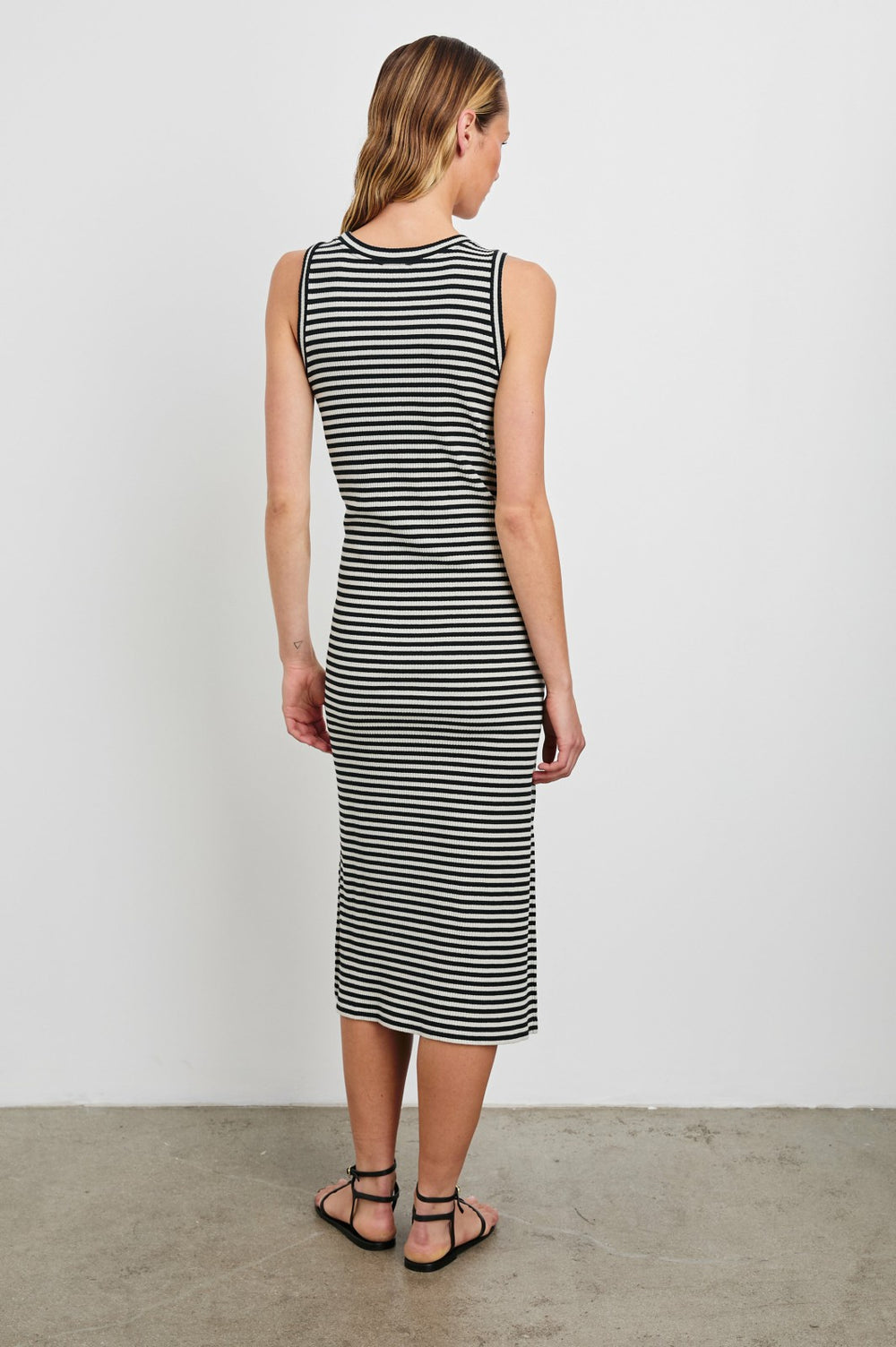 THE TANK DRESS - BLACK BIRCH STRIPE| Rails outlet