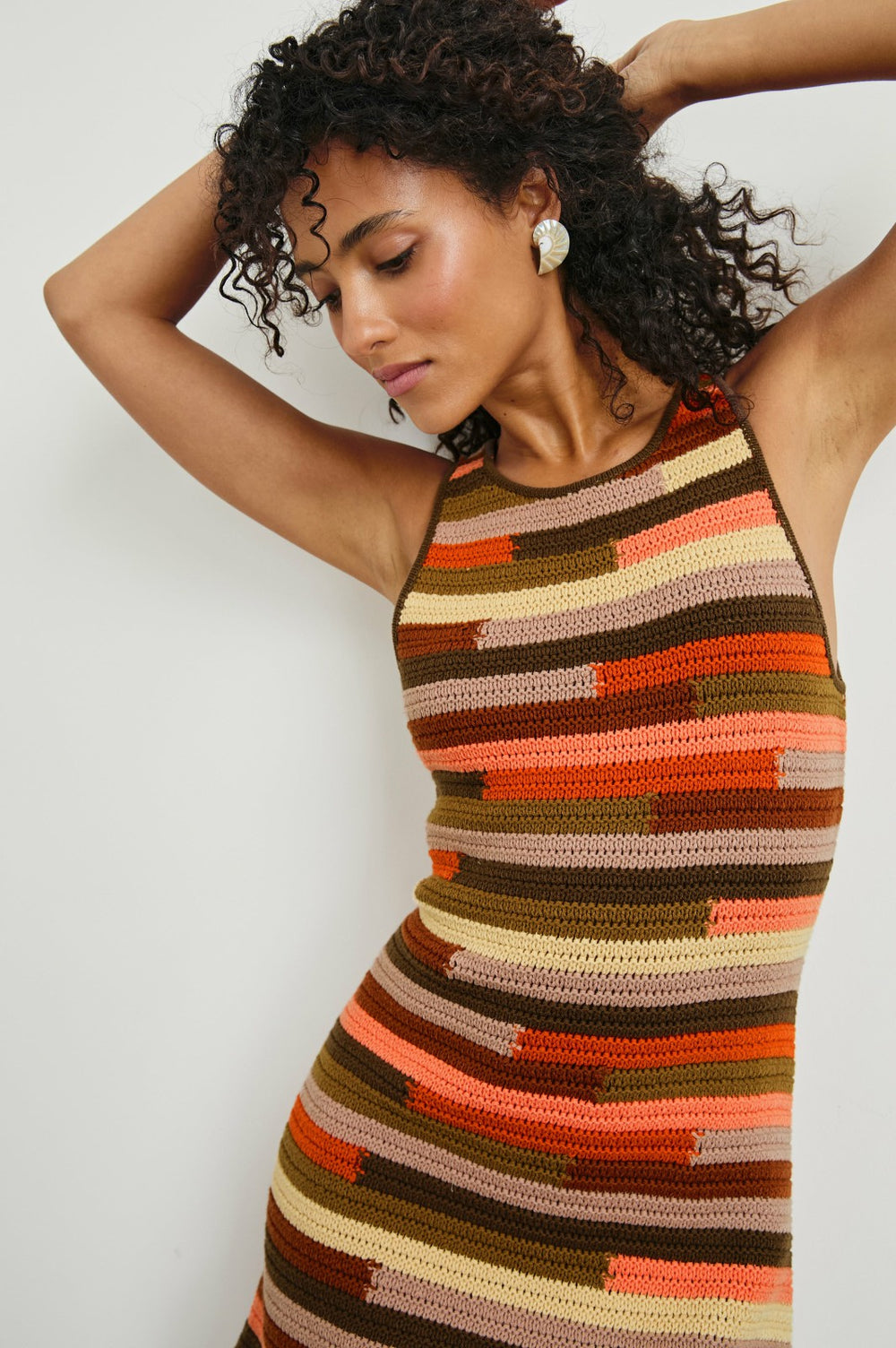 AKAYA DRESS - TROPIC STRIPE| Rails discount