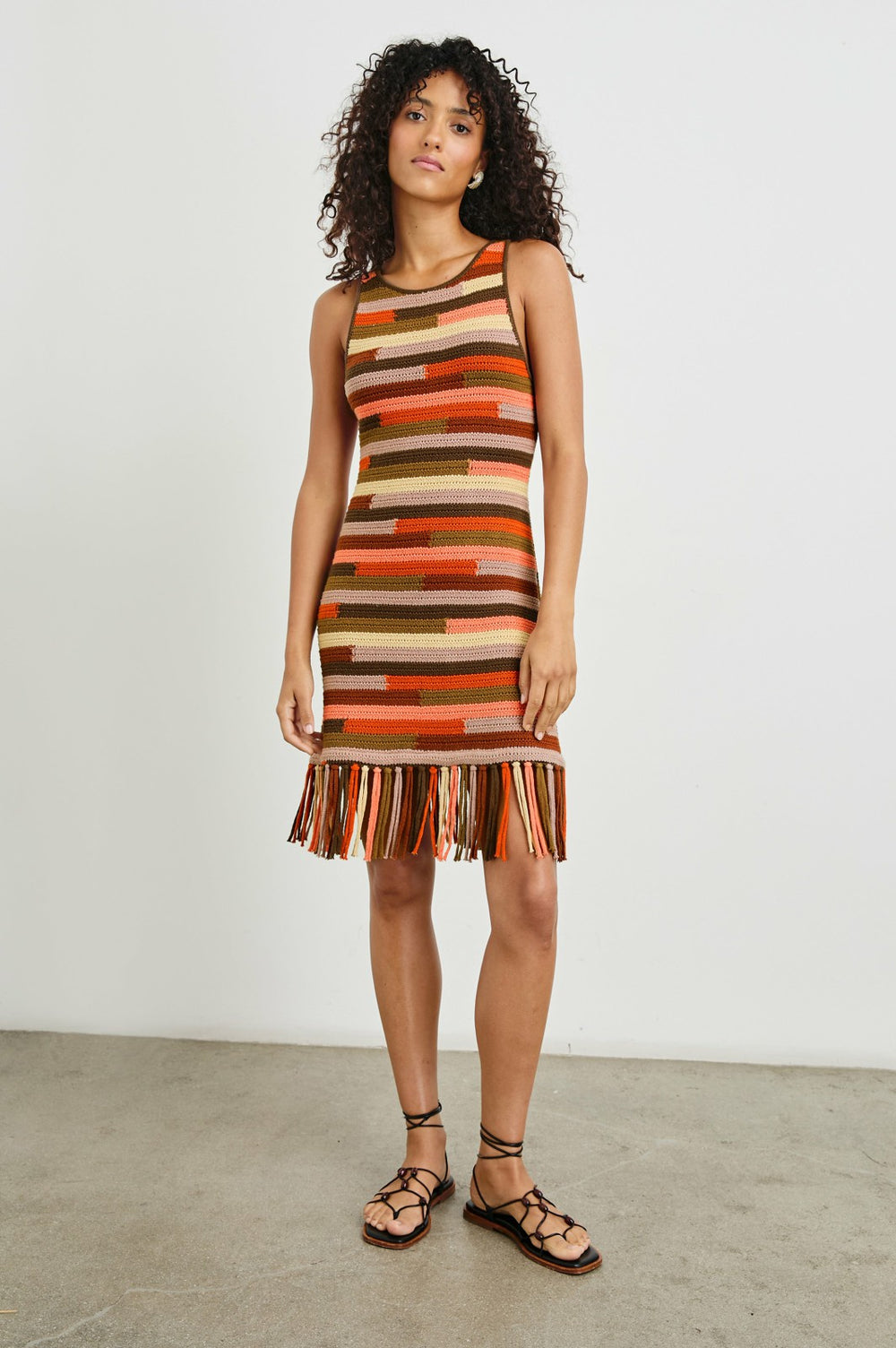 AKAYA DRESS - TROPIC STRIPE| Rails discount