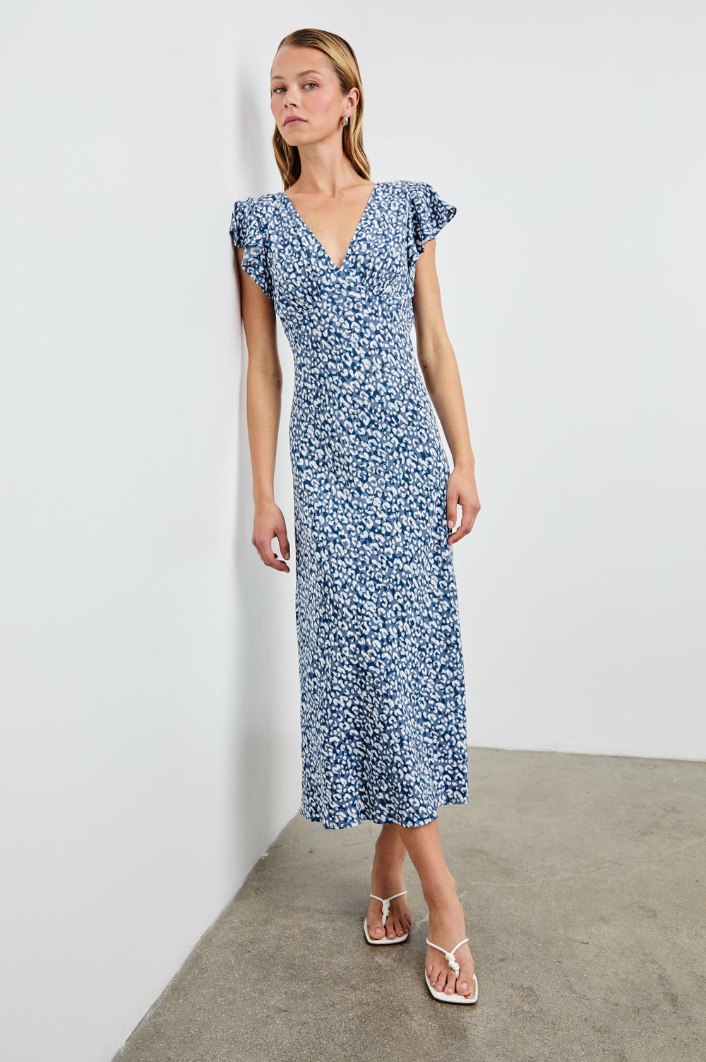 KENZ DRESS - BLUE MIXED CHEETAH| Rails for sale