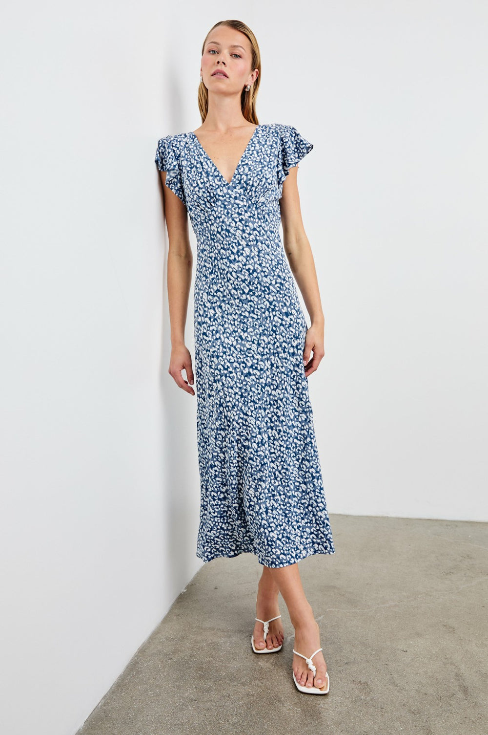 KENZ DRESS - BLUE MIXED CHEETAH| Rails for sale