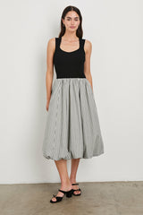 ROSALIND DRESS - IVORY JET GINGHAM| Rails online