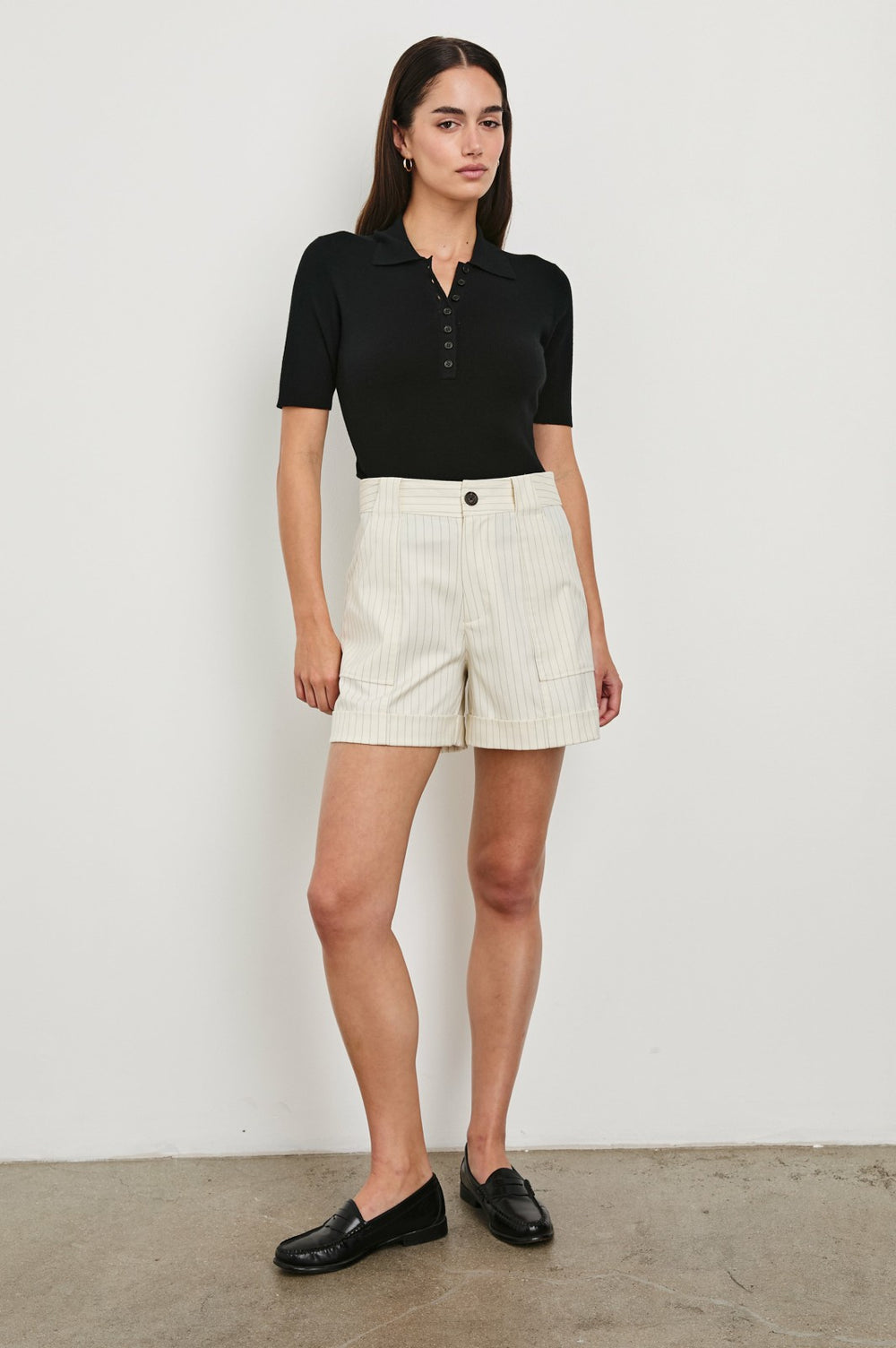 MARYAM SHORT - BIRCH PINSTRIPE| Rails near me