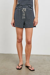 TEDDY SHORT - NAVY IVORY STRIPE| Rails for sale