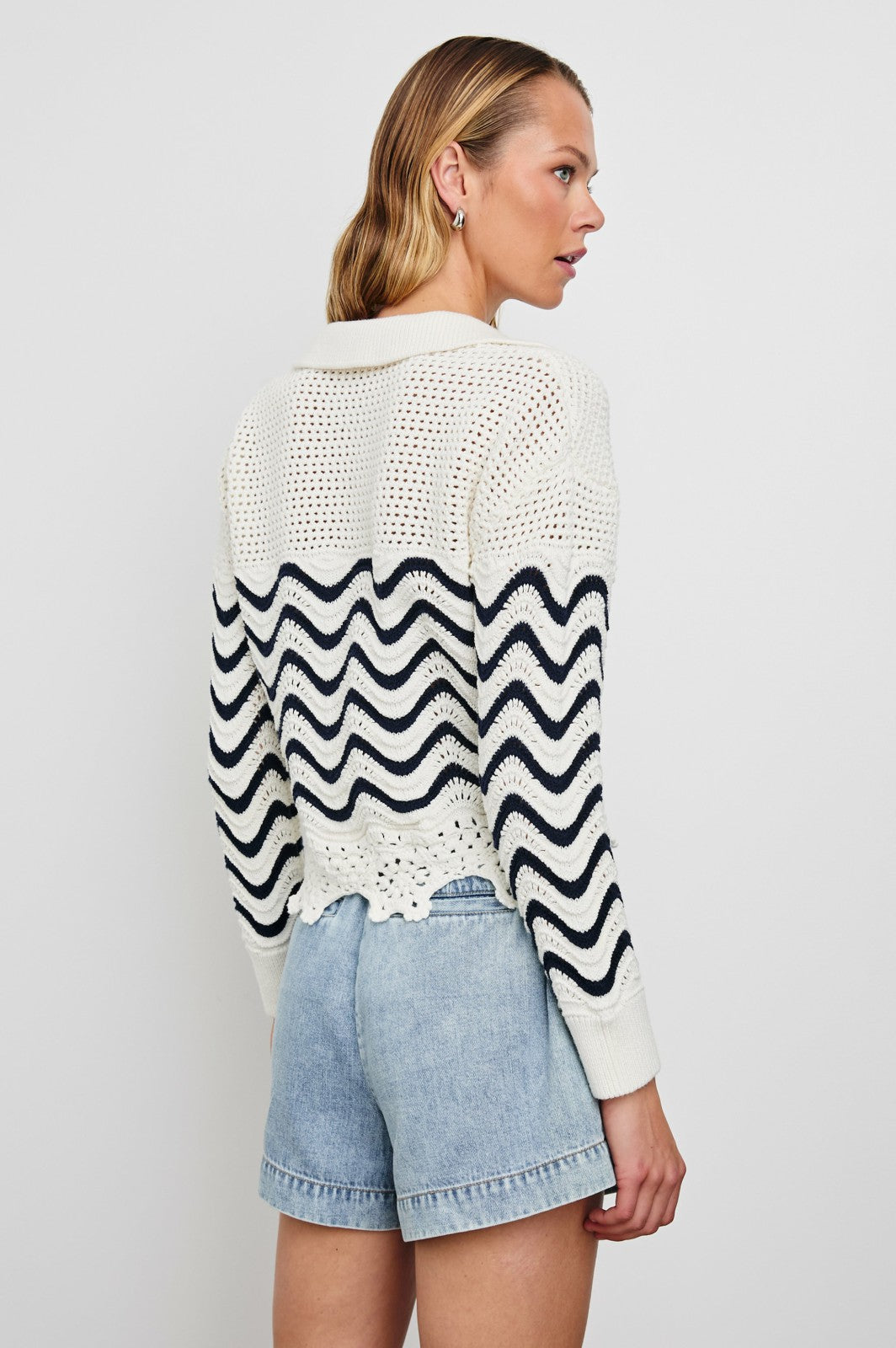 LOUISE SWEATER - WAVE STRIPE| Rails for sale