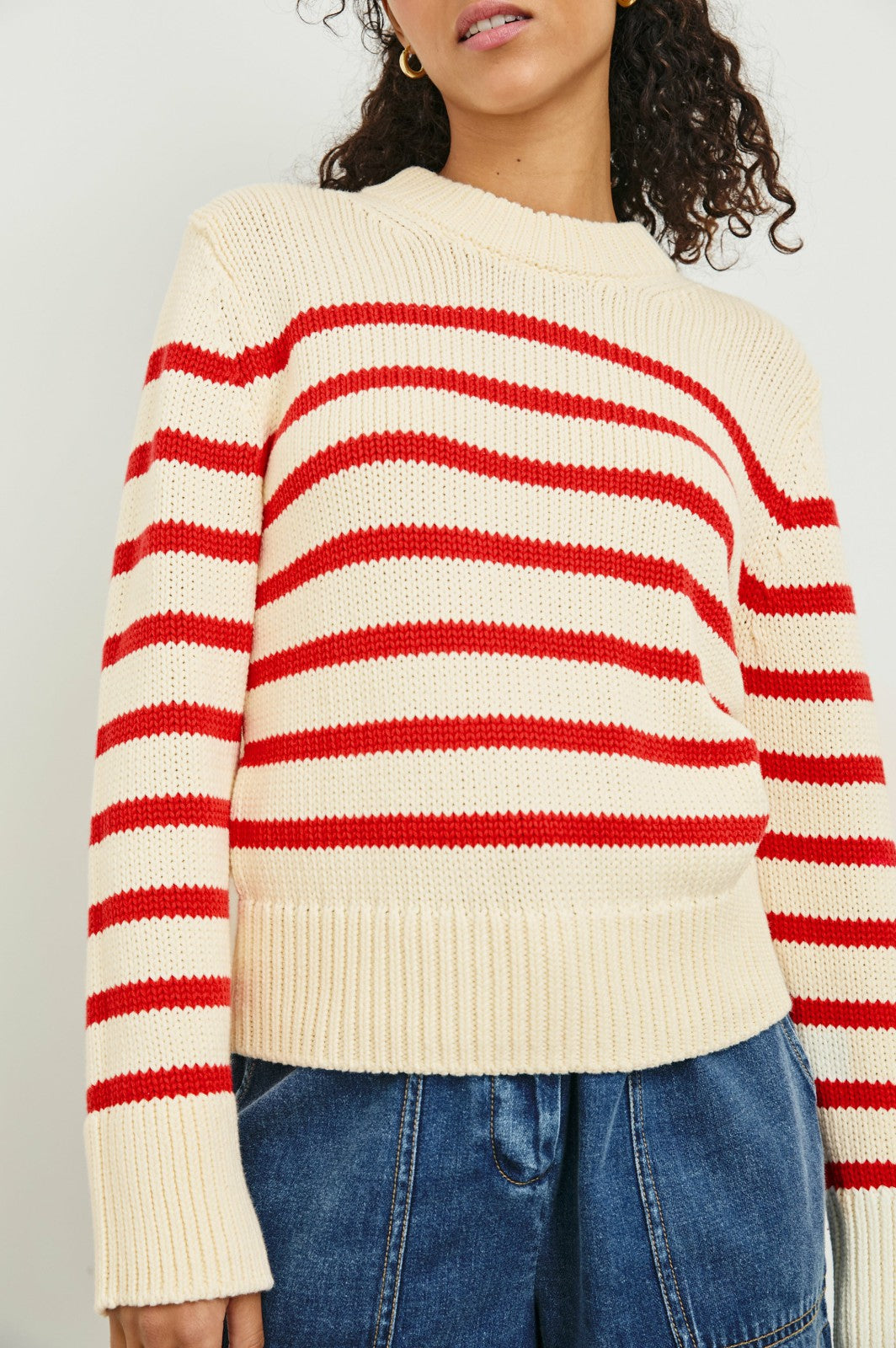 ALISE SWEATER - CHERRY STRIPE| Rails near me