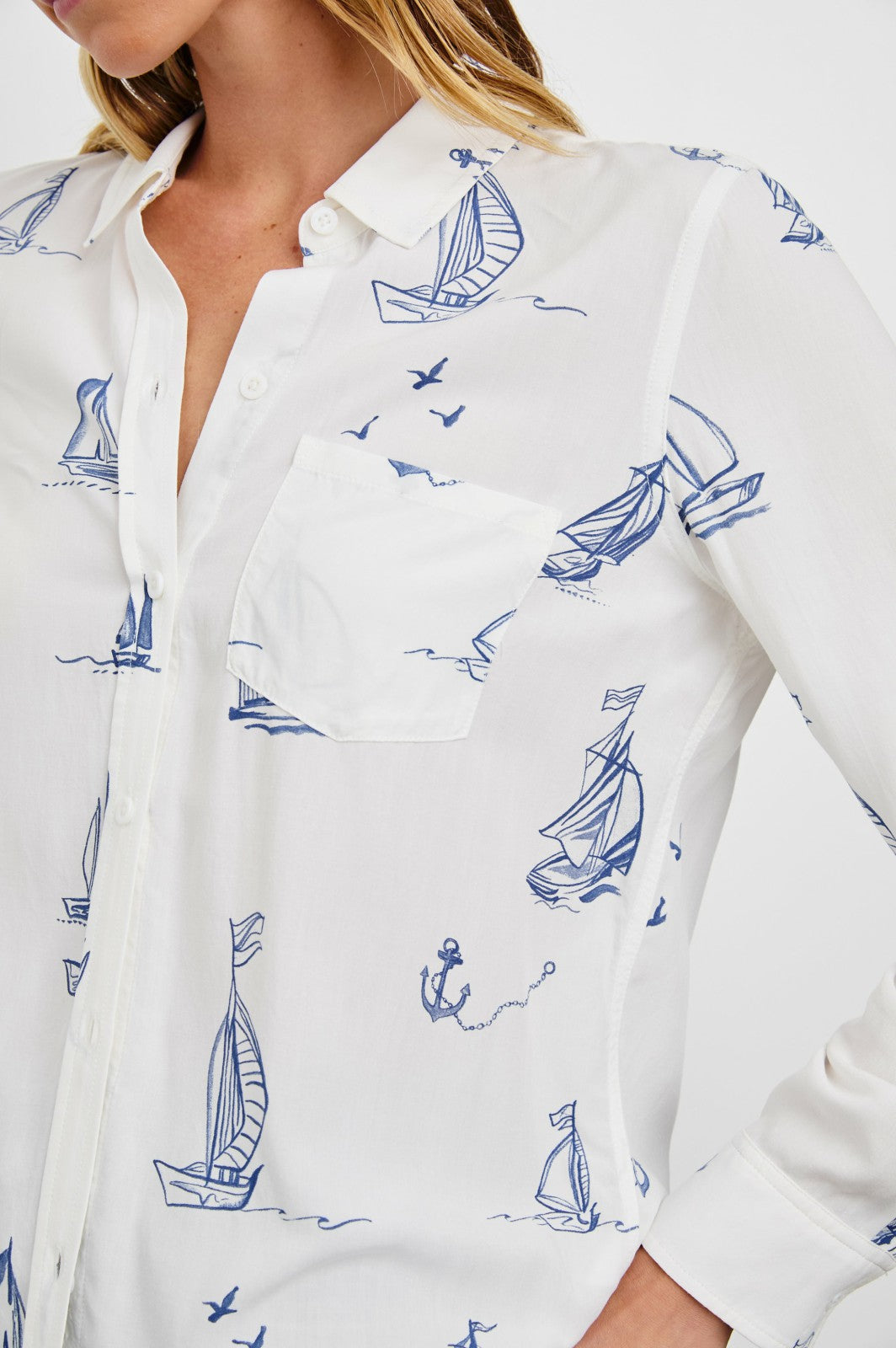 KATHRYN SHIRT - SAILBOATS| Rails outlet
