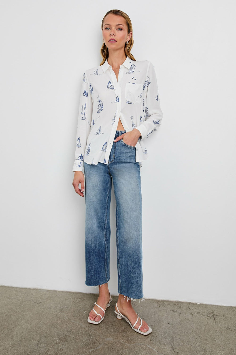 KATHRYN SHIRT - SAILBOATS| Rails outlet