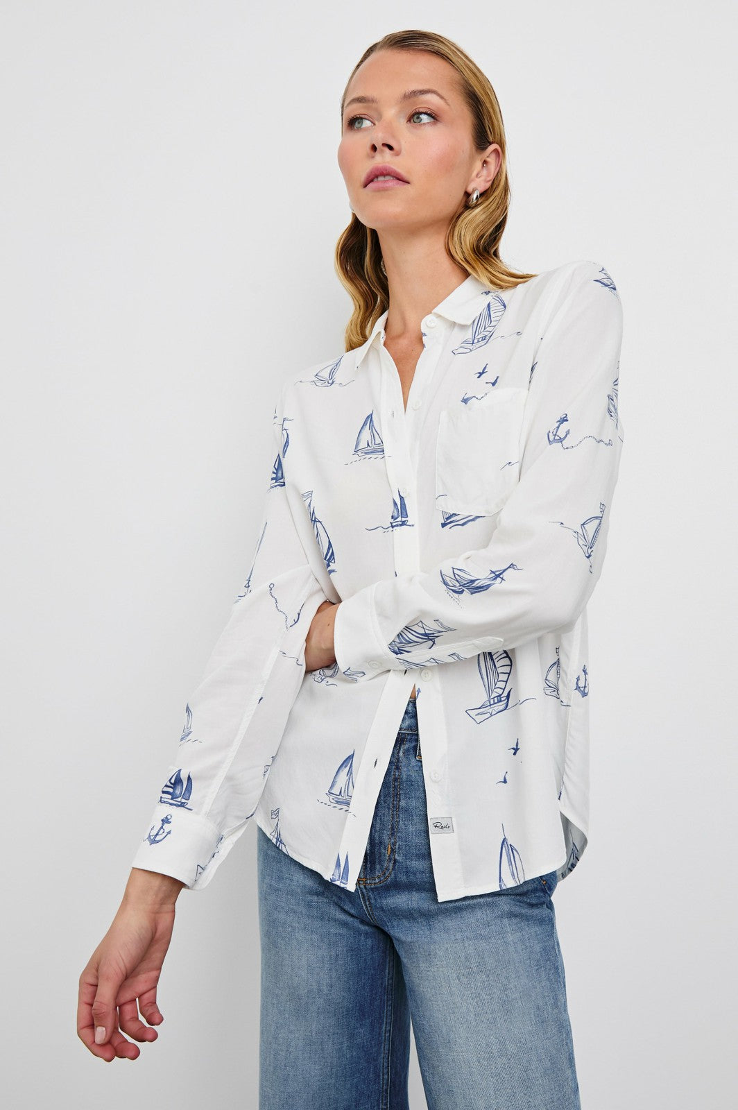 KATHRYN SHIRT - SAILBOATS| Rails outlet