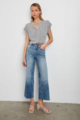 MEL TOP - BLACK GINGHAM| Rails on sale