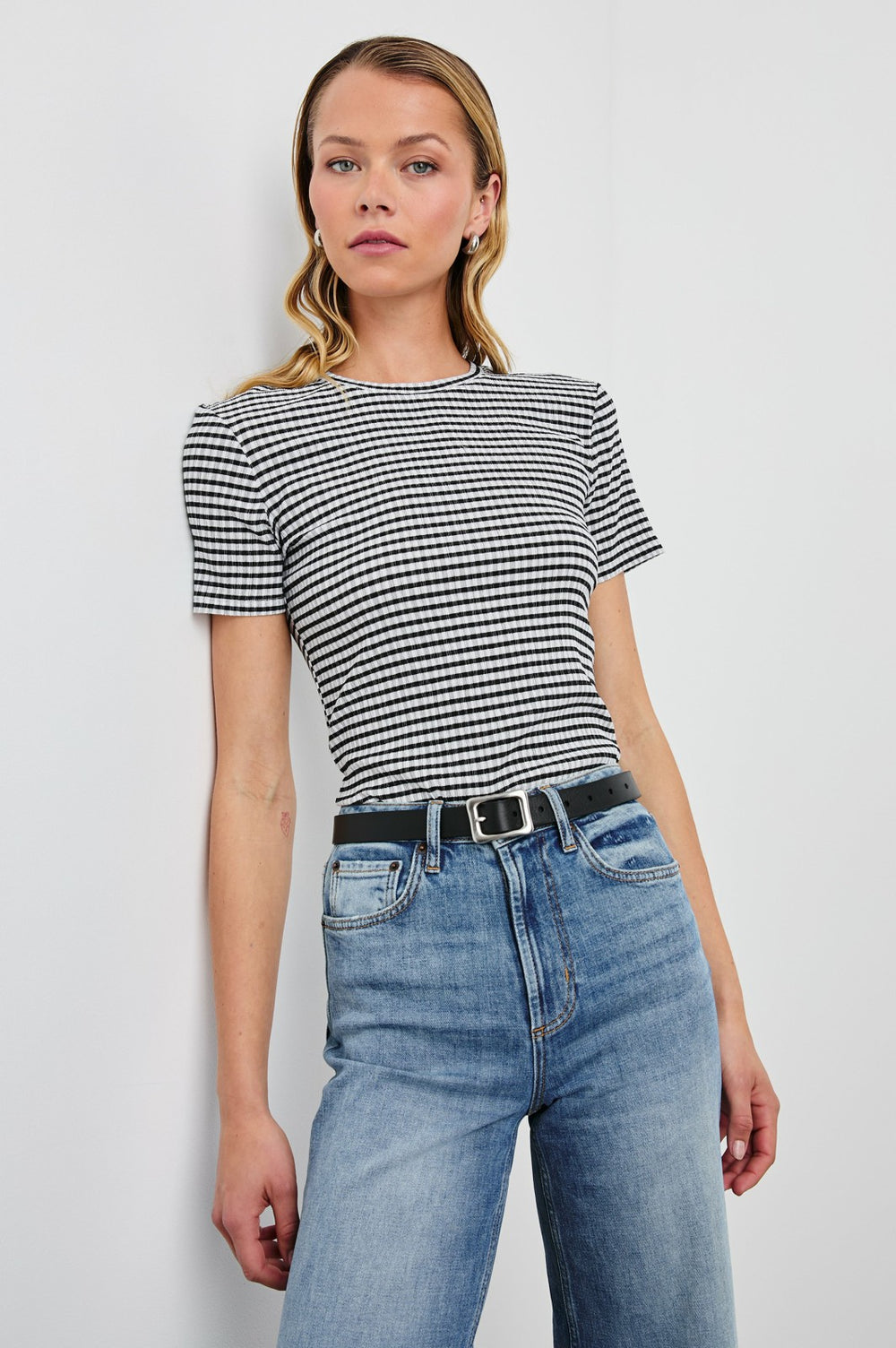 BRITTY TOP - BLACK GINGHAM| Rails outlet