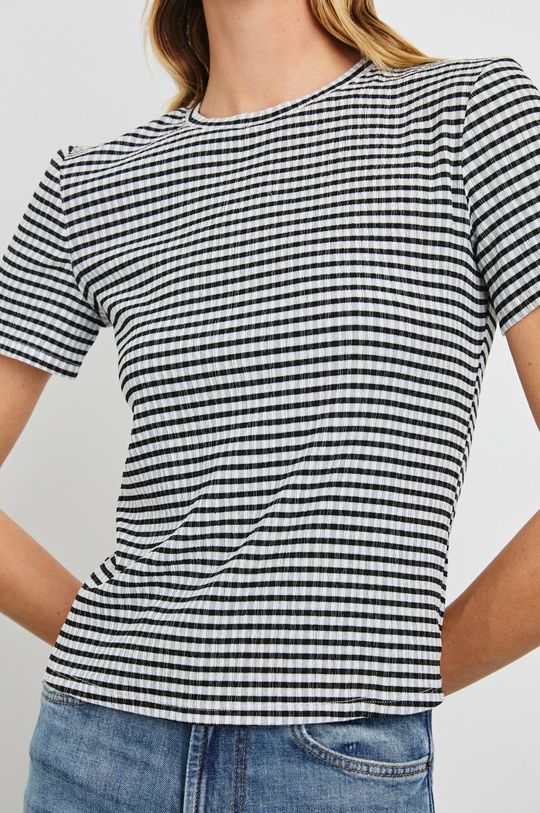 BRITTY TOP - BLACK GINGHAM| Rails outlet