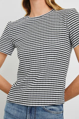 BRITTY TOP - BLACK GINGHAM| Rails outlet