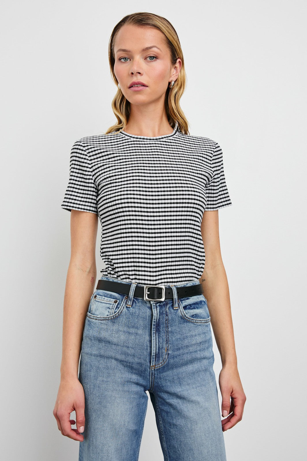 BRITTY TOP - BLACK GINGHAM| Rails outlet