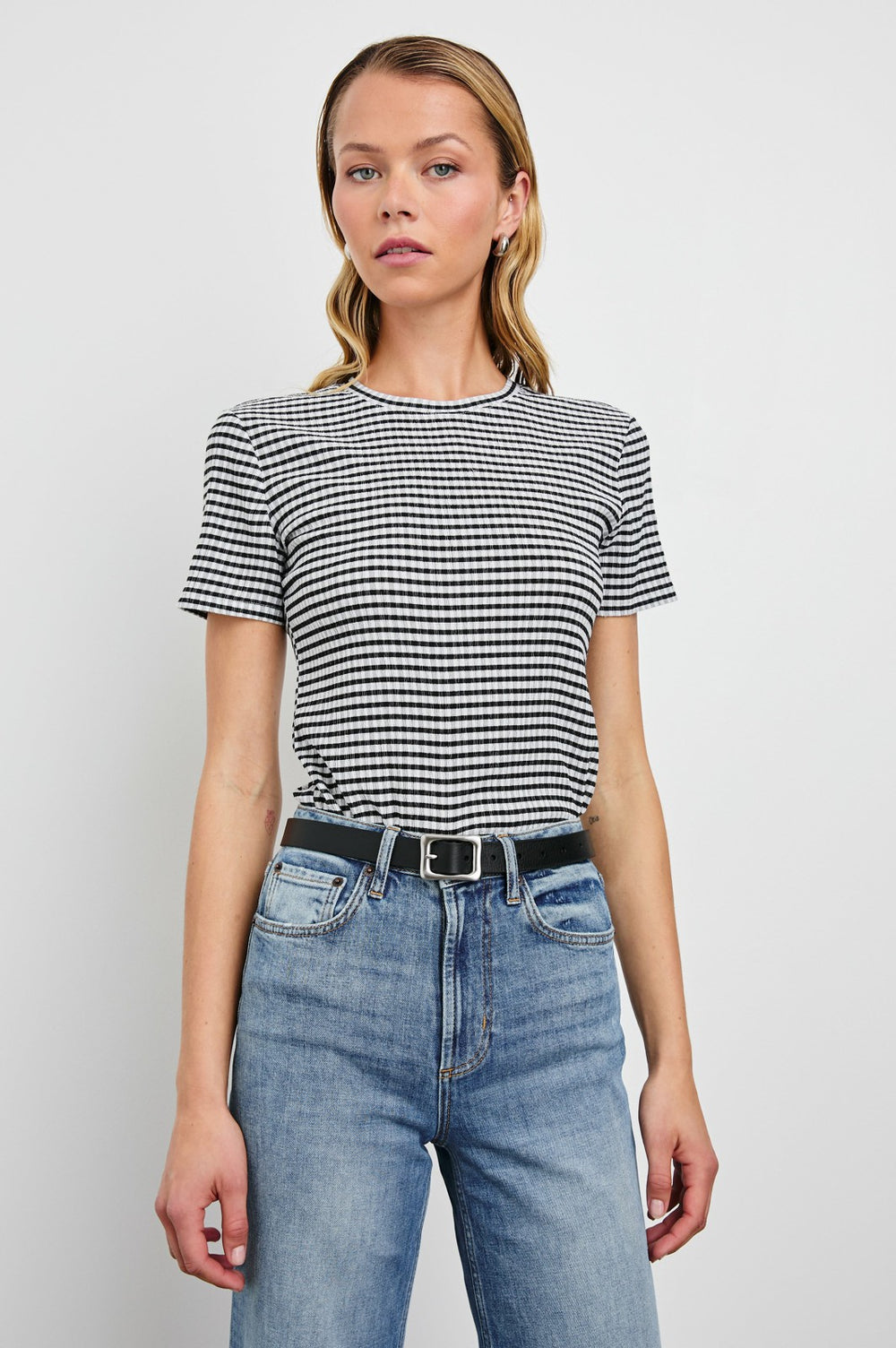 BRITTY TOP - BLACK GINGHAM| Rails outlet