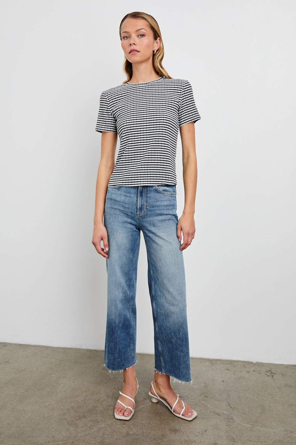 BRITTY TOP - BLACK GINGHAM| Rails outlet