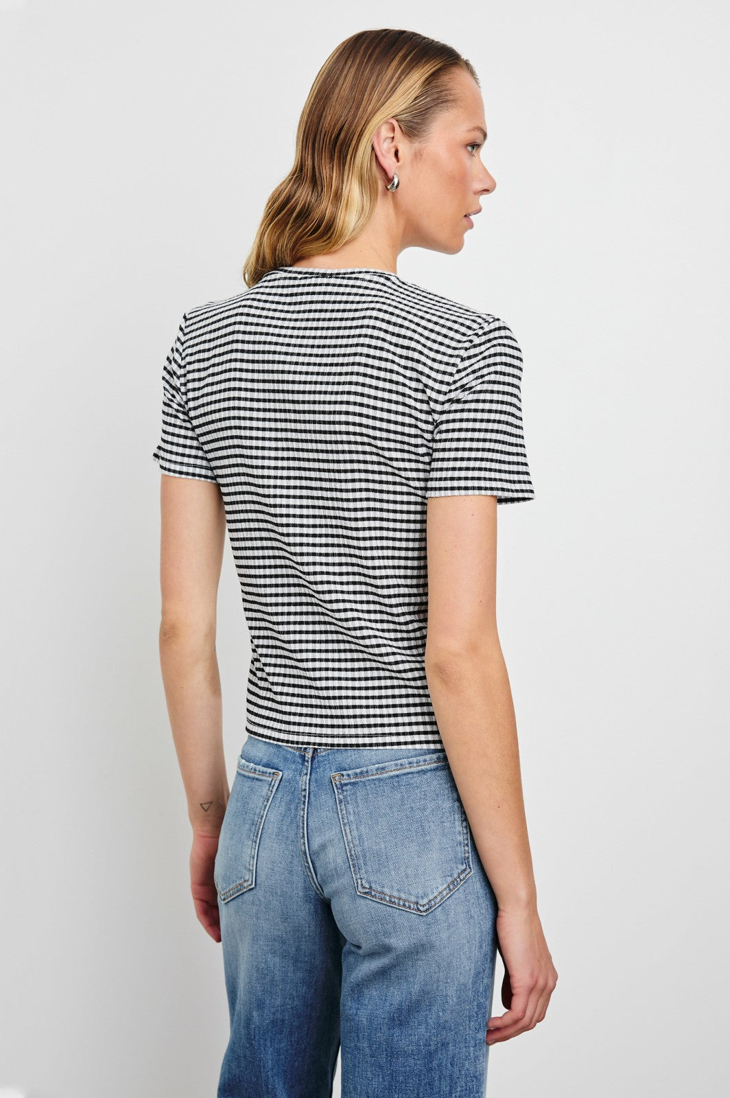 BRITTY TOP - BLACK GINGHAM| Rails outlet