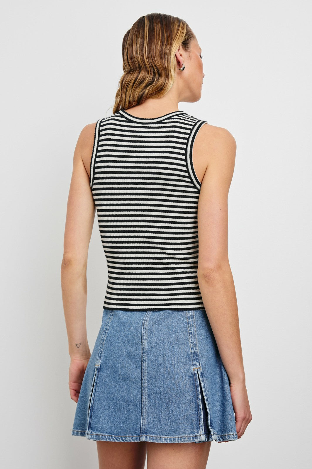 THE RACER TANK - BLACK BIRCH STRIPE| Rails online
