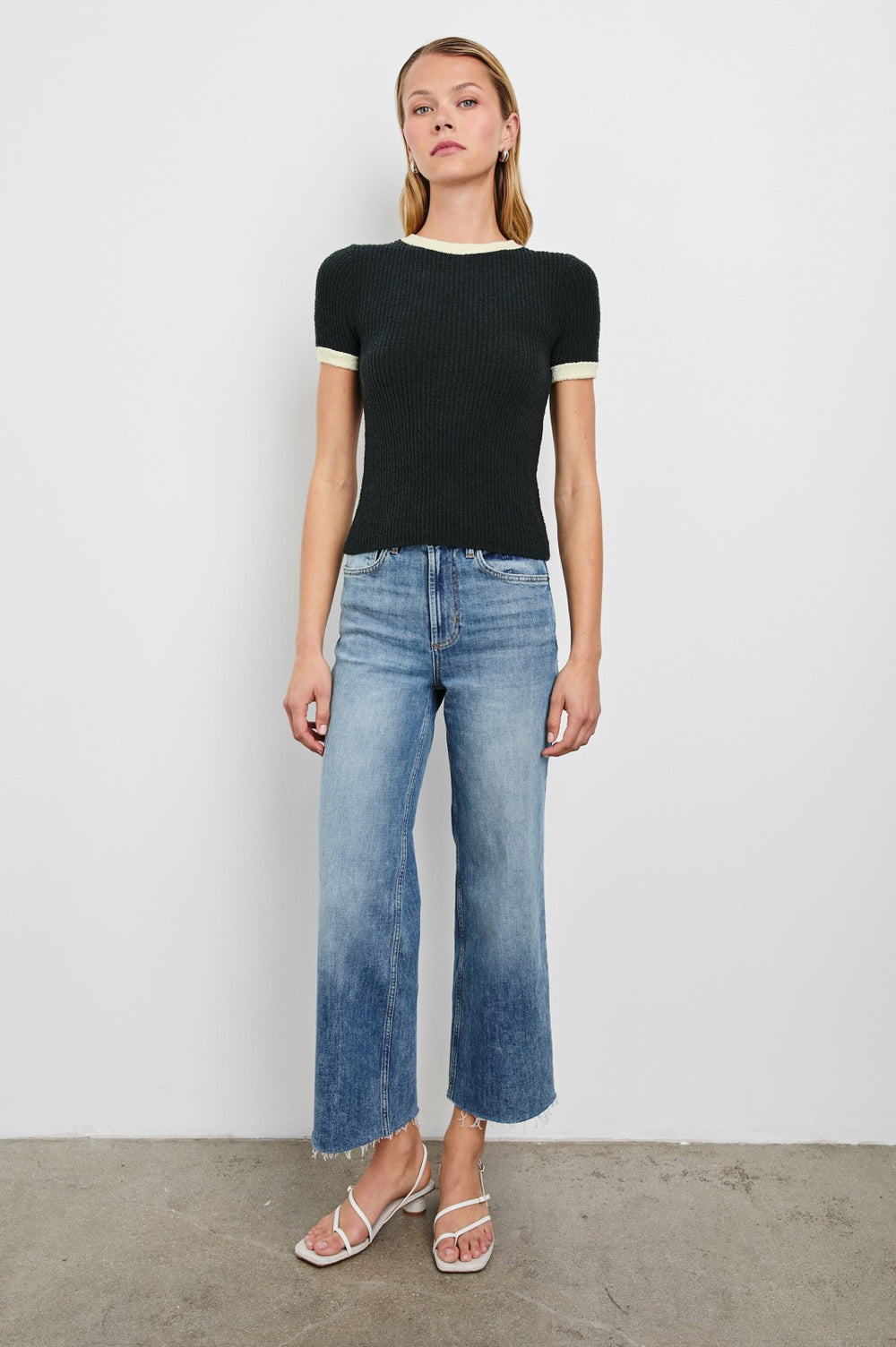 MEREDITH TOP - BLACK IVORY| Rails outlet