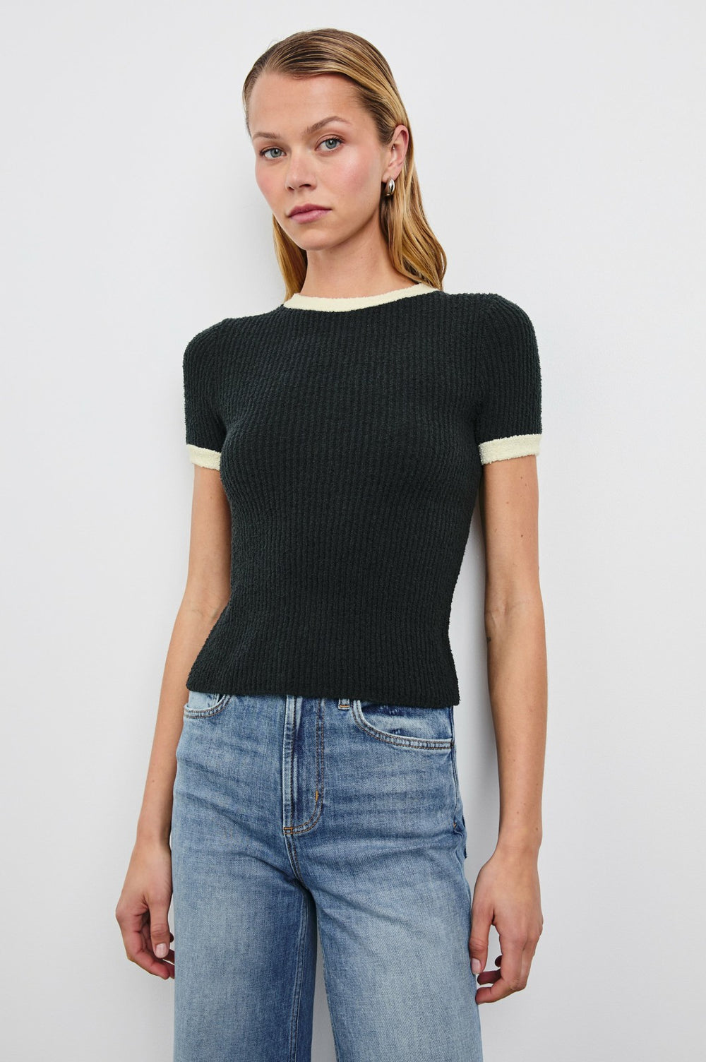 MEREDITH TOP - BLACK IVORY| Rails outlet