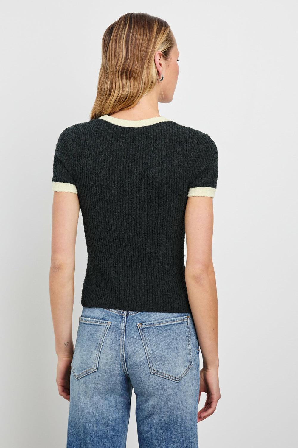 MEREDITH TOP - BLACK IVORY| Rails outlet